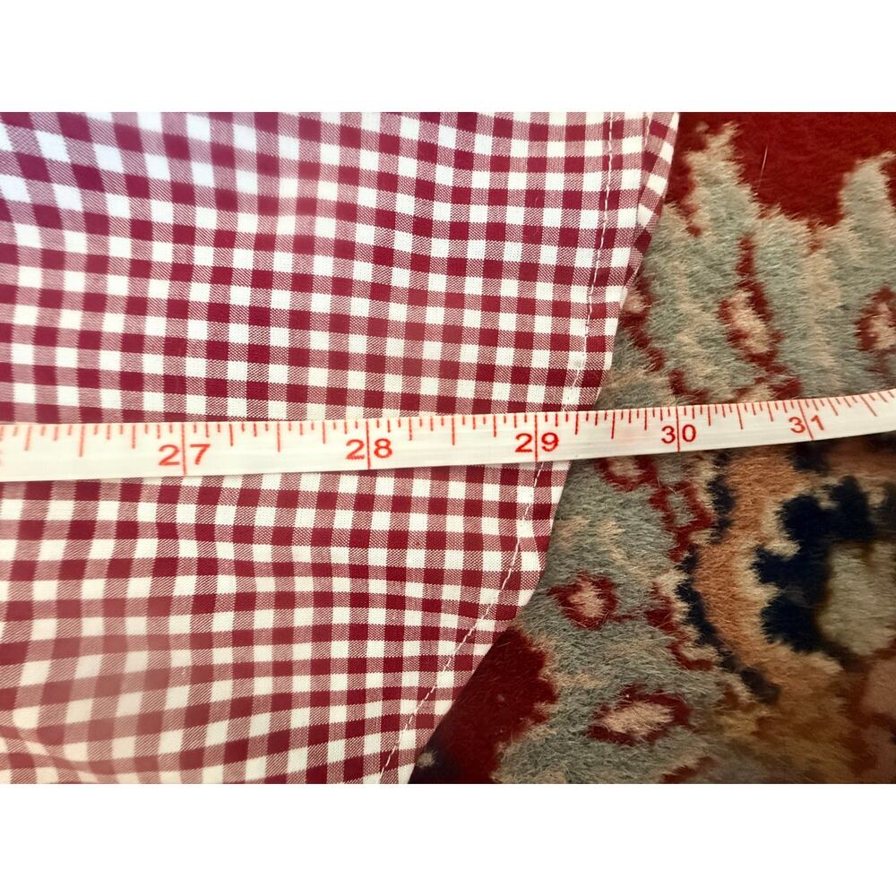 Polo Ralph Lauren Men's button-down shirt classic burgundy/red/white gingham S - Picture 10 of 13